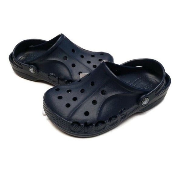 CROCS Little Kids Size 10 Baya Clog K Lightweight Slip On Clogs Shoes Navy Blue - Picture 4 of 8